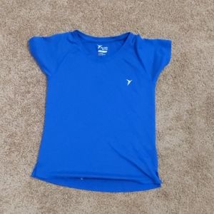 Blue active Old Navy girls dark blue tee- like new